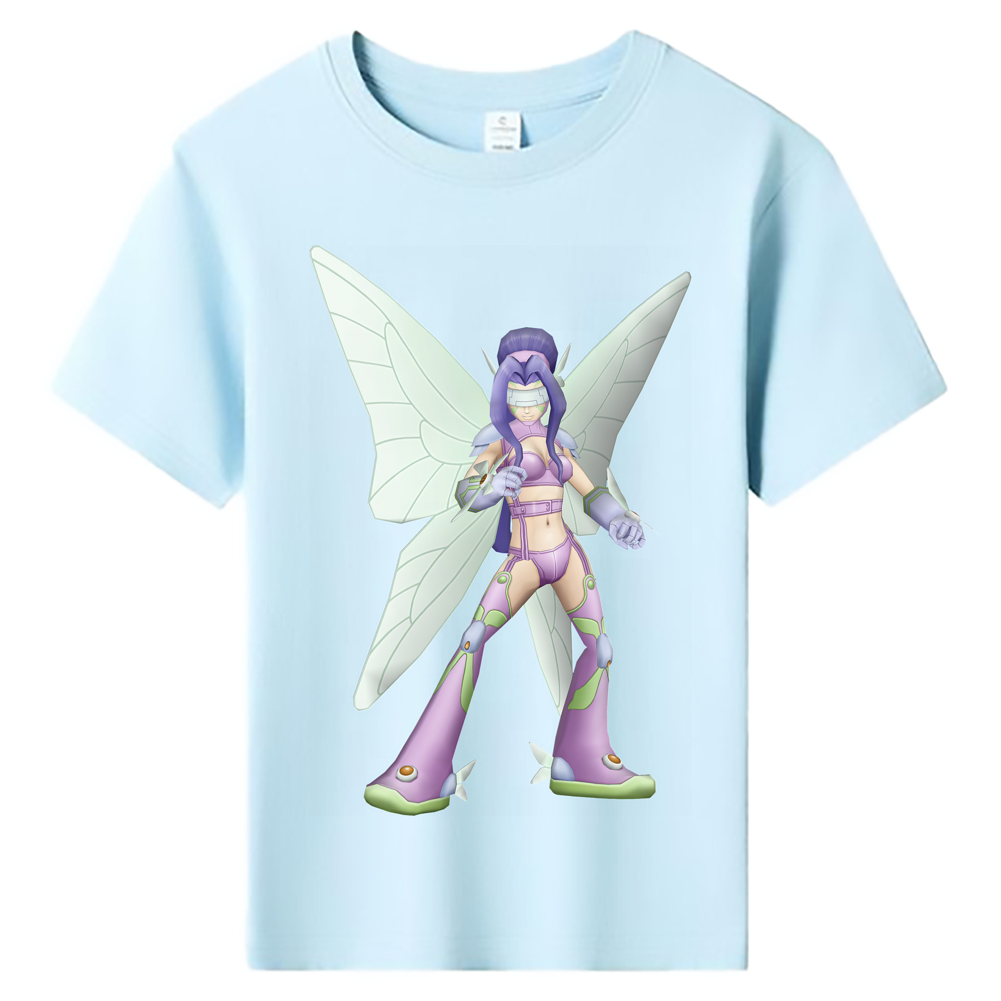 （画像用） Digimon デジタルモンスター/デジモン 綿100％キッズTシャツ（フロントプリント）